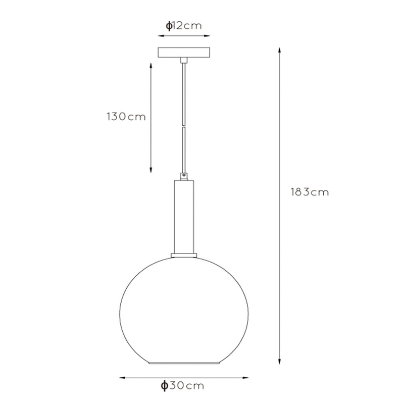 Lucide Hängeleuchte Marius LED Hängelampe Pendelleuchte dimmbar schwarz 30cm - 5411212452252