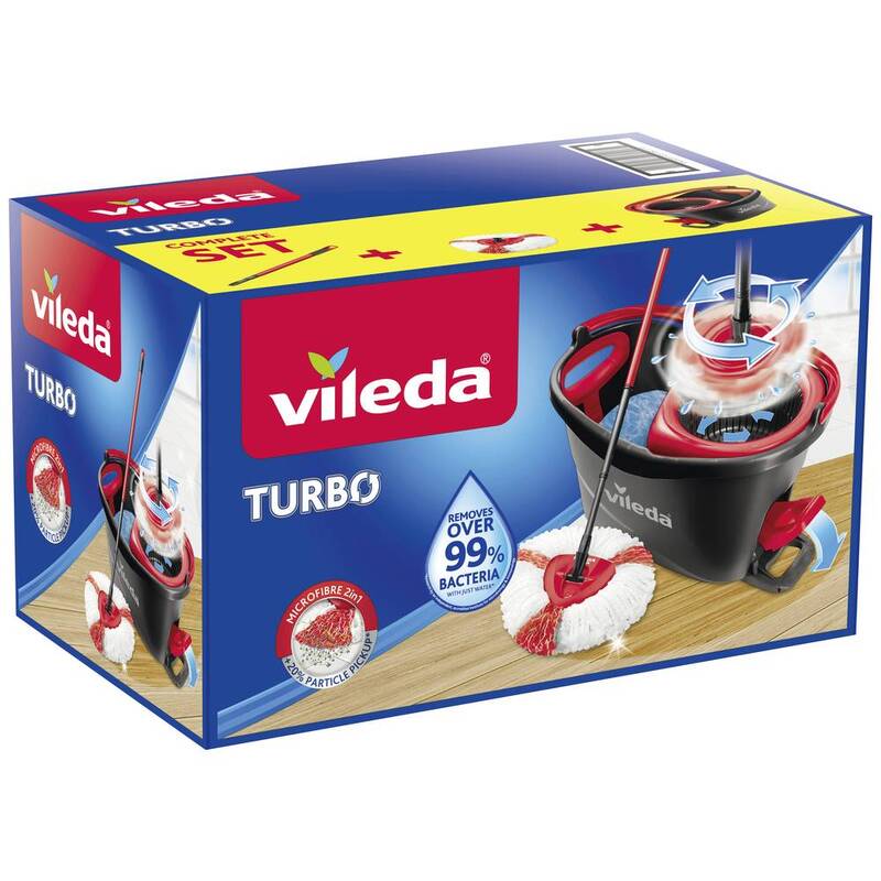 Vileda Wischmop Wisch-Set EasyWring & Clean Handtuchheizkörper Kunststoff rot - 4023103194113