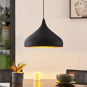 B-Ware Arcchio Hängeleuchte Lunus Pendelleuchte Lampe dimmbar schwarz gold Ø40,5cm