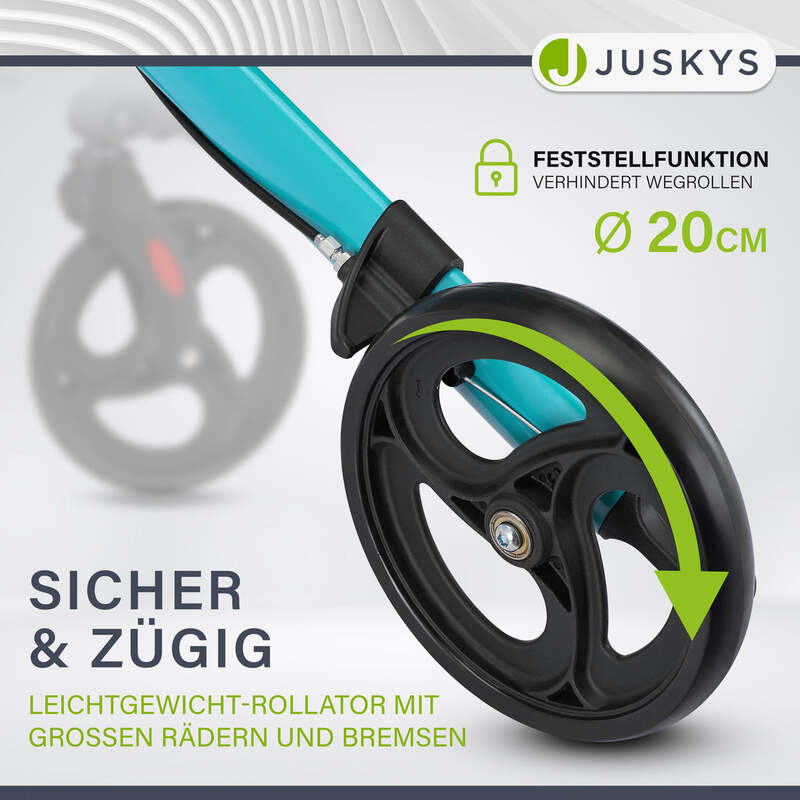 Aluminium Rollator Vital klappbar Gehhilfe mit Sitz und Tasche Petrol Blau - 4260565522706