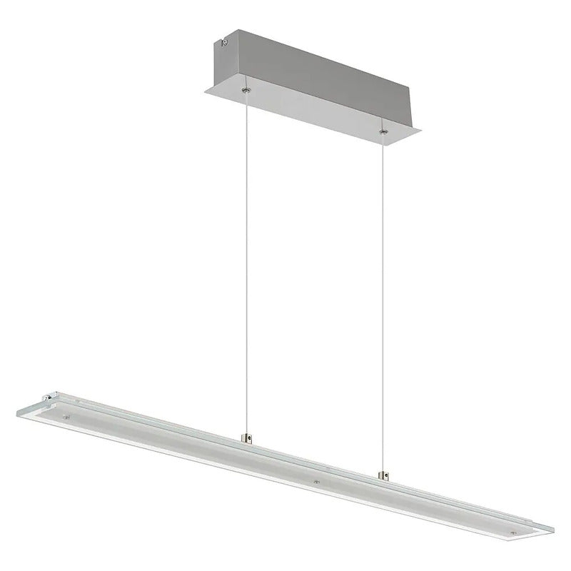 Globo Pendelleuchte Hängeleuchte Novak LED Lampe dimmbar nickel 88cm Höhe 150cm - 9007371586028