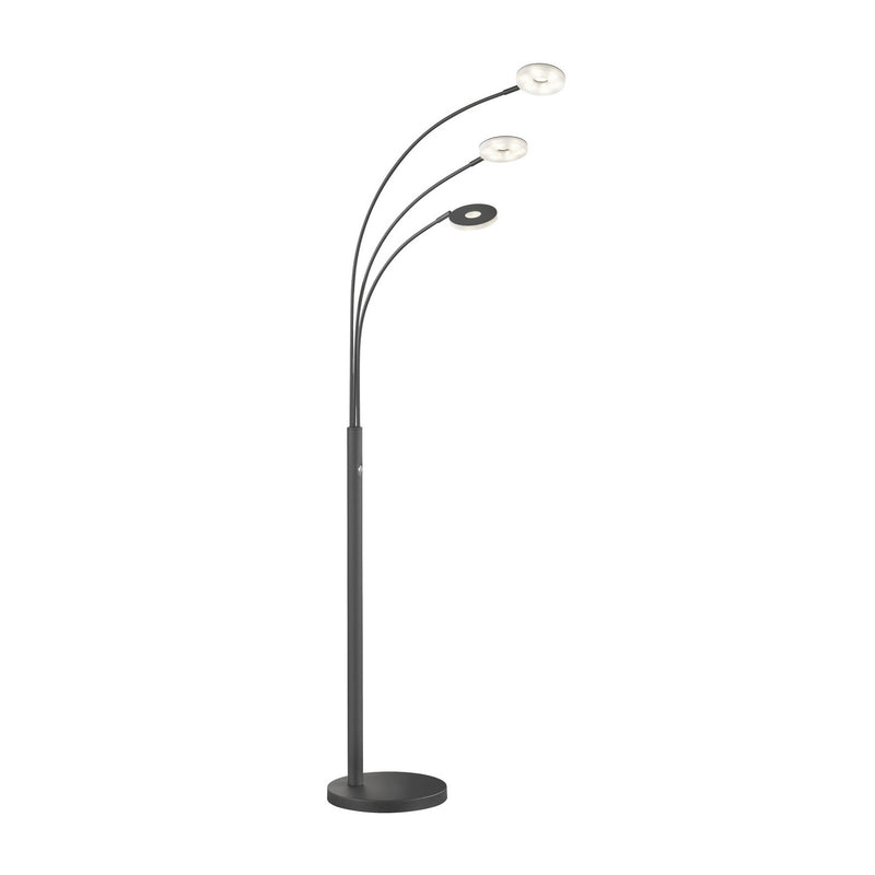 FISCHER & HONSEL Stehleuchte Stehlampe Dent LED schwarz Dimmer 185 cm CCT 3-flg - 4003694404006