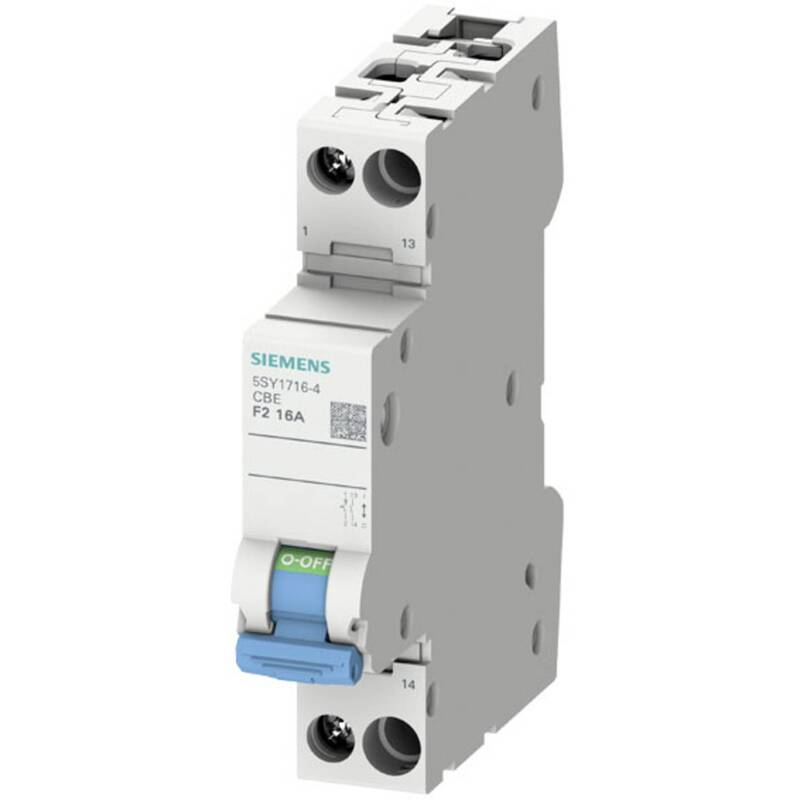 Siemens Geräteschutzschalter Leitungsschutzschalter 1-polig Hilfsschalter 16A F2 - 4001869547817