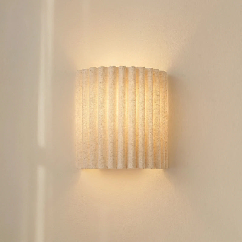 Libbie Wandleuchte creme E27 Leuchte Wandlampe Designer 20cm Höhe stilvoll - 4255830913341