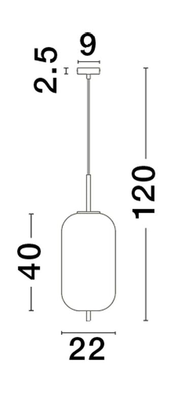 Nova Luce Pendelleuchte Hängeleuchte LATO E27 LED Gold Rauchig dimmbar Glas 22cm - 5212017445506