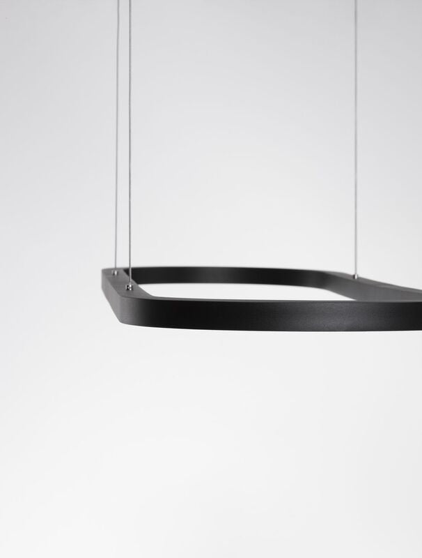 Nova Luce Pendelleuchte Hängelampe CUPPE LED Schwarz Warmweiß dimmbar 120 cm 317 - 5212017438492