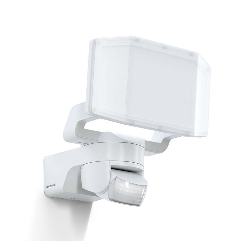 STEINEL LED Außenwandleuchte XLED Protect S Gartenlampe mit Bewegungsmelder weiß - 4007841089894