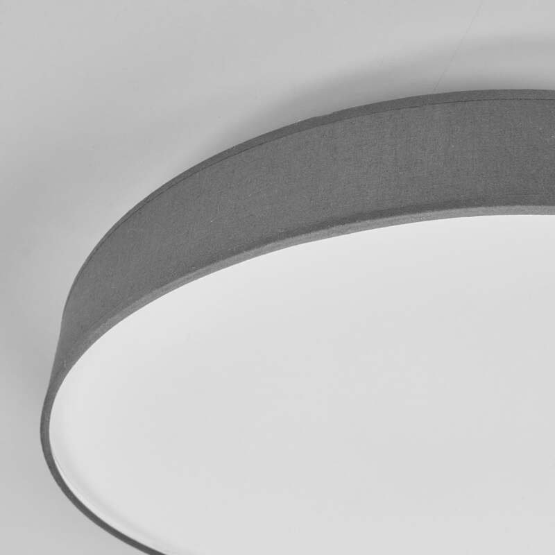 Lindby Deckenlampe Deckenleuchte Saira LED Lampe Leuchte grau Ø50cm 3000K - 4251096522174