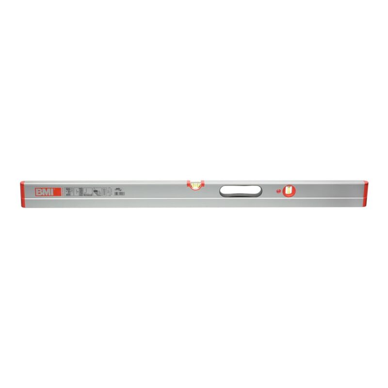 BMI Wasserwaage Libelle Nivelliergerät 180cm Aluminium 4-Kammer-Profil robust - 4007368101093