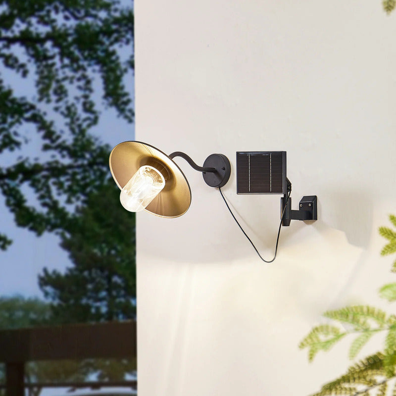 Lindby Solar Wandleuchte Außen Gartenleuchte Virane LED Lampe schwarz Aluminium - 4251911776164