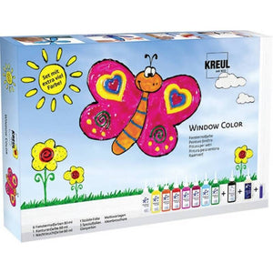 B-Ware KREUL Window Color Set kreative Fensterdekorationen extra viel Farbe 42752