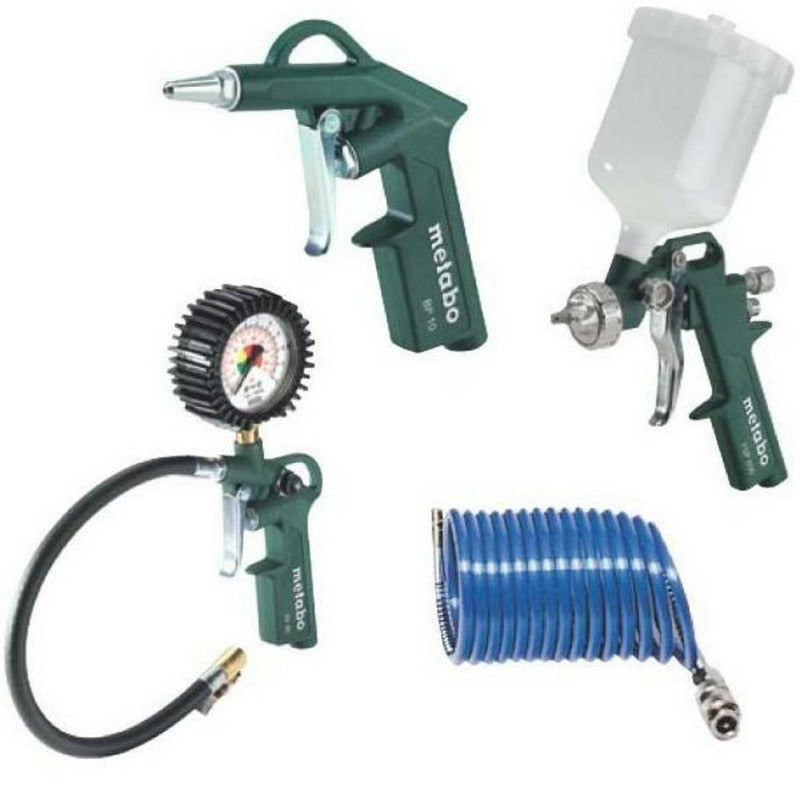 Metabo LPZ 4 Set Druckluft-Werkzeugset 4 teilig Grün Schwarz Blau - 4007430246332