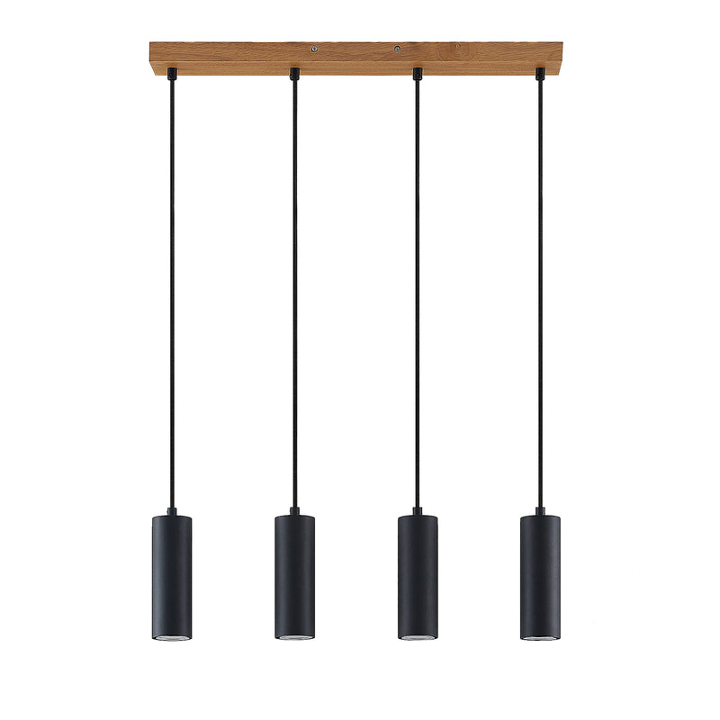 Lindby Pendelleuchte Hängeleuchte Maniva LED Lampe dimmbar schwarz 60cm - 4251911711738