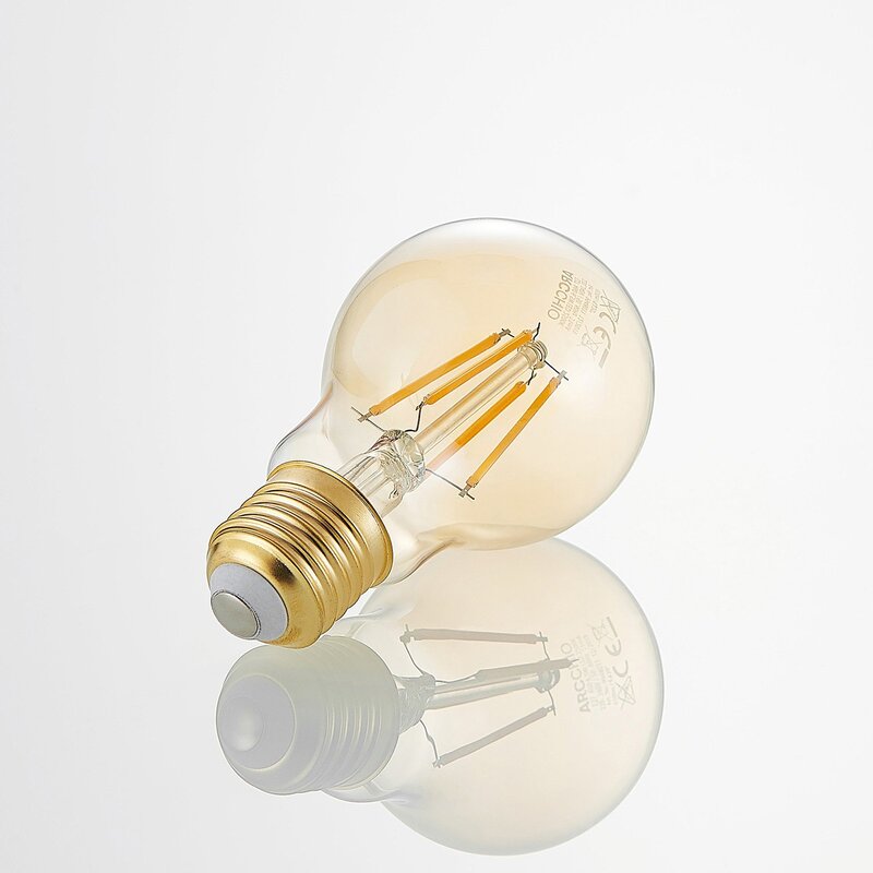 Arcchio LED-Lampe Glühbirne Glühlampe Leuchte amber warmweiß E27 12 STÜCK - 4251096567908