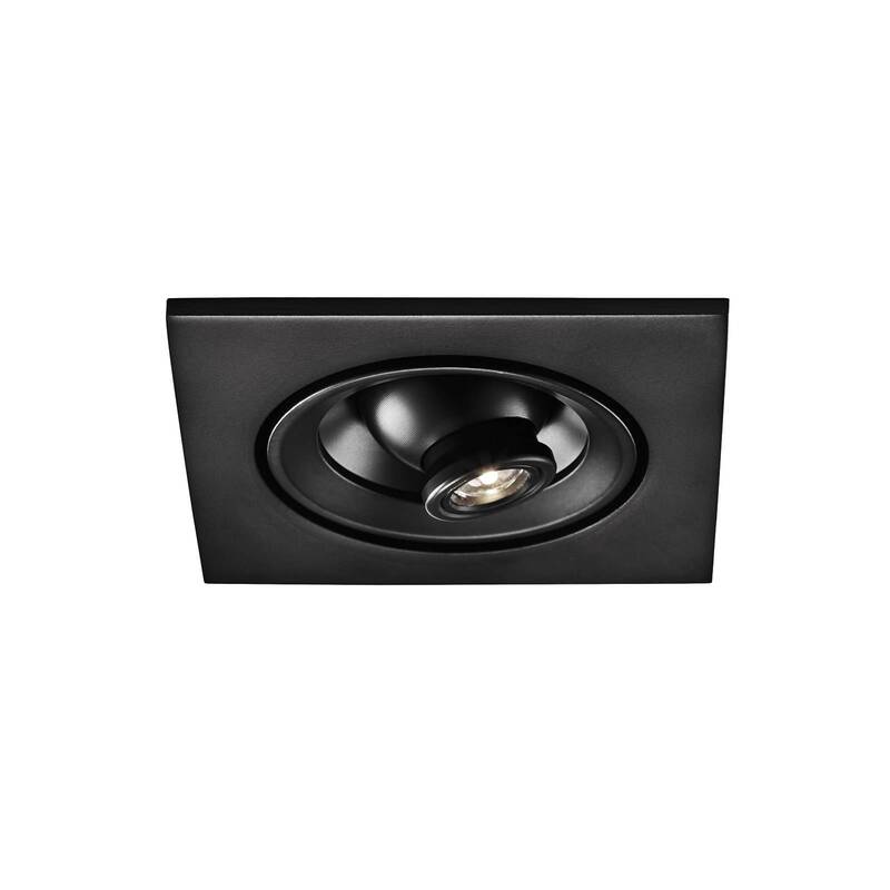 Egger Riga Zooom Einbauspot Einbaulampe Deckenlampe Lampe 2W eckig schwarz 3000K - 3023210