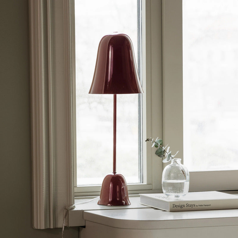 Globen Lighting Tischlampe Blåklockan LED Lampe Leuchte weinrot Höhe 56cm - 7319432100350