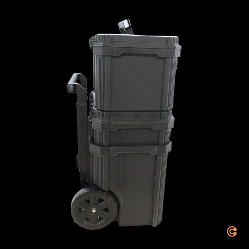 Stanley Trolley-Koffer Werkzeugbox unbestückt 80l anthrazit 400x506x740mm - 3253561833199