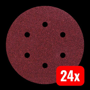 2x B-Ware Wolfcraft Exzenterschleifpapier Schleifpapier-Set 12 Stück Ø150mm Klett Körnung