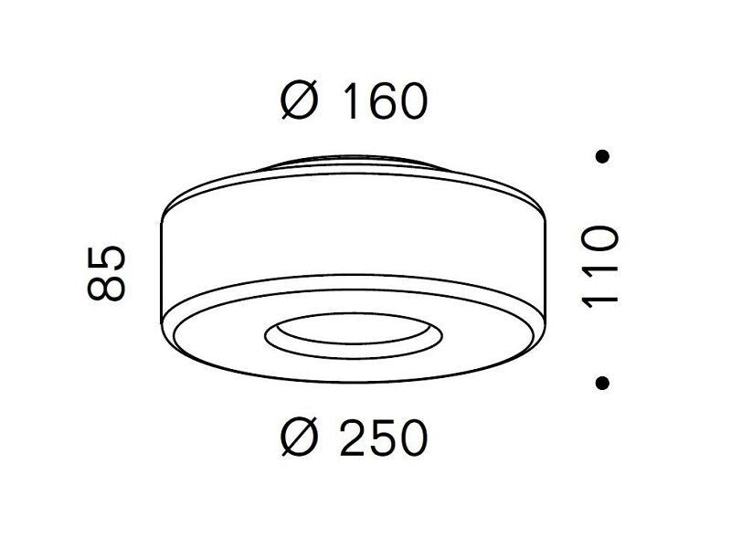 Serien Lighting Ersatzteil Curling Größe M DL Glasschirm mit Reflektor zylinder - 4260548468069