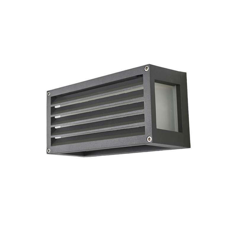 Lucande Außenwandleuchte Aurelien LED Gartenlampe dimmbar anthrazit 25x12,5cm - 4251096537949