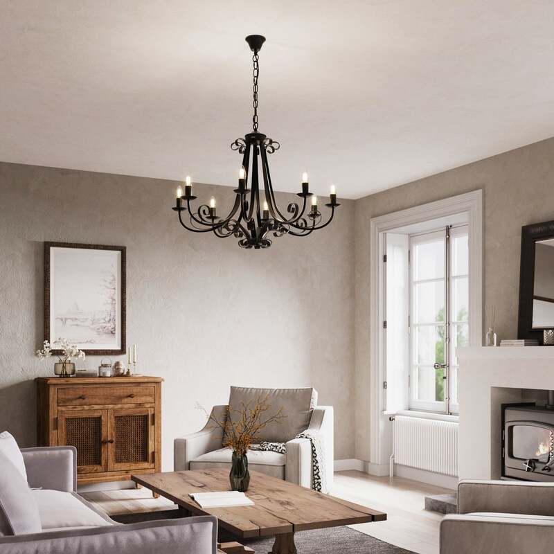 Lindby Scaleria Kronleuchter Hängeleuchte Pendelleuchte Lampe SIEHE TEXT/FOTO - 4251096578263