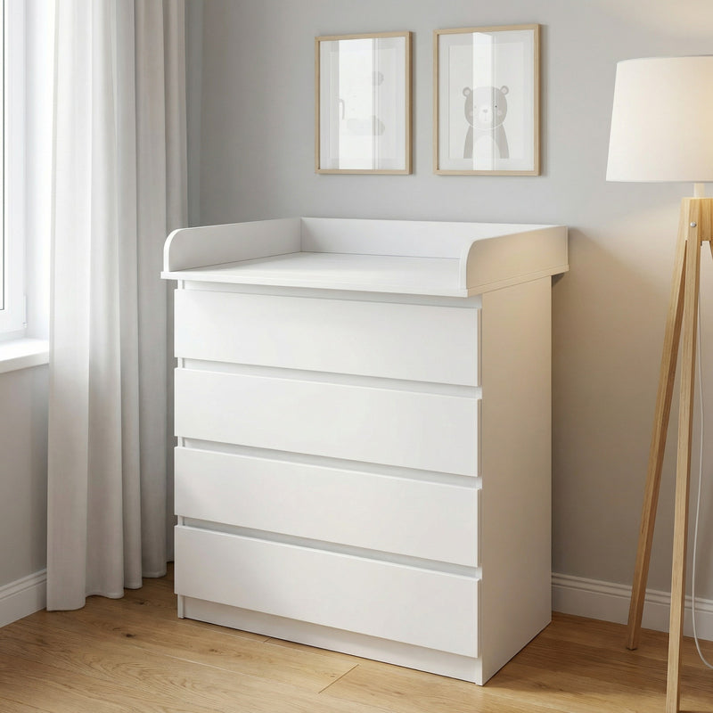 Little One Wickelaufsatz Wickelstation für Ikea MALM Hemnes NORDLI weiß sicher - 4002840012942