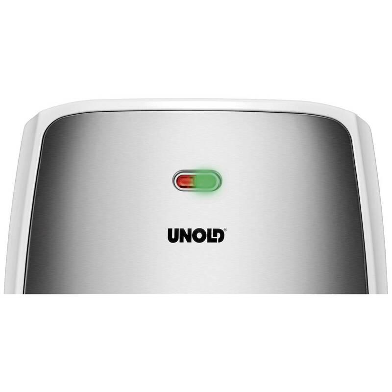 Unold Sandwich-Toaster Quadro klappbar 1100W für 4 Sandwiches Weiß Schwarz - 4011689484803