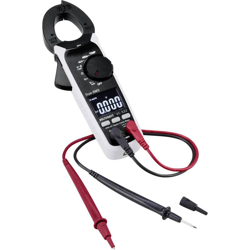 Voltcraft Stromzange VC-522 digitale Messzange 4000 Counts CAT III 600 V Anzeige - 4053199547456