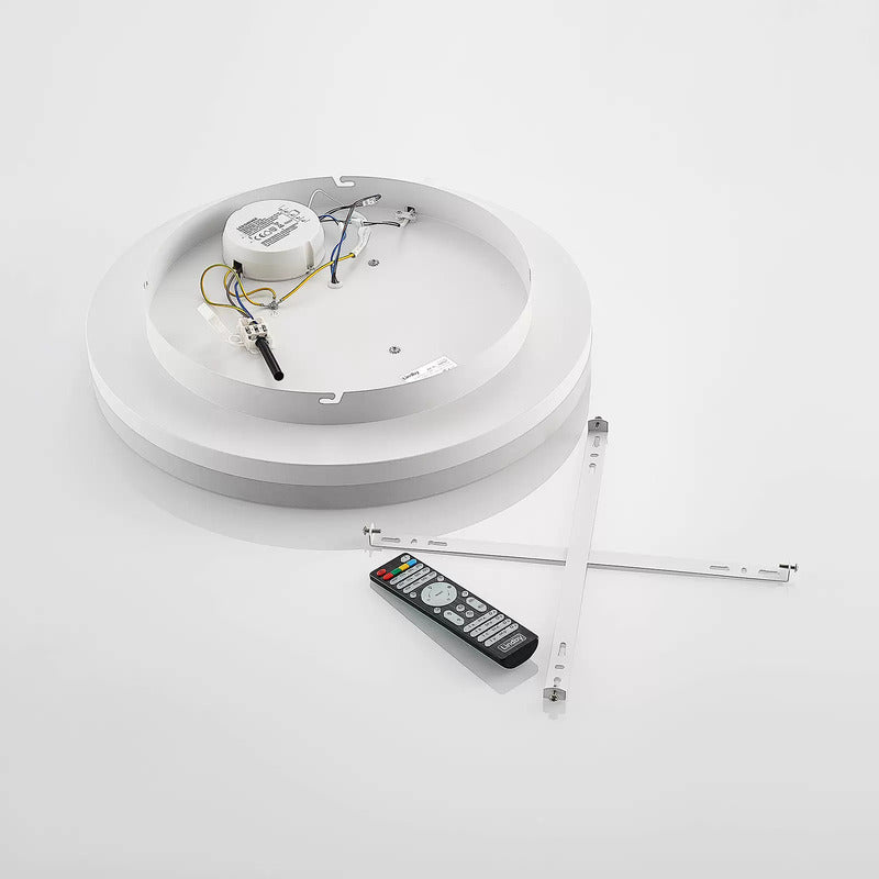 Lindby Deckenleuchte Deckenlampe LED Felisha RGBW Fernbedienung sandweiß Wohnzim - 4251911743111