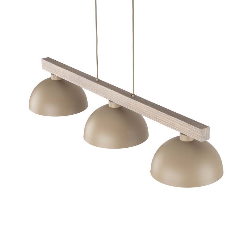 TK-Lighting Hängeleuchte Oslo sandfarben 3-flammig LED Pendelleuchte 118cm lang - 5906135110124