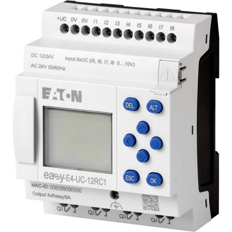 Eaton EASY-E4-UC-12RC1 Steuerrelais 12/24V 4 analoge 8 digitale Eingänge - 4015081939480