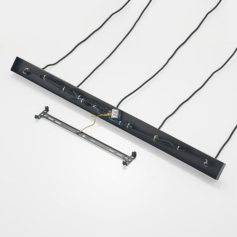 Lucande Andrik Hängeleuchte Hängelampe Lampe Leuchte 5-flmg. E27 Kreise schwar - 4251911702217