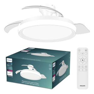B-Ware Philips Deckenventilator Ventilator mit Fernbedienung Dimmbar 28W Glitzereffekt
