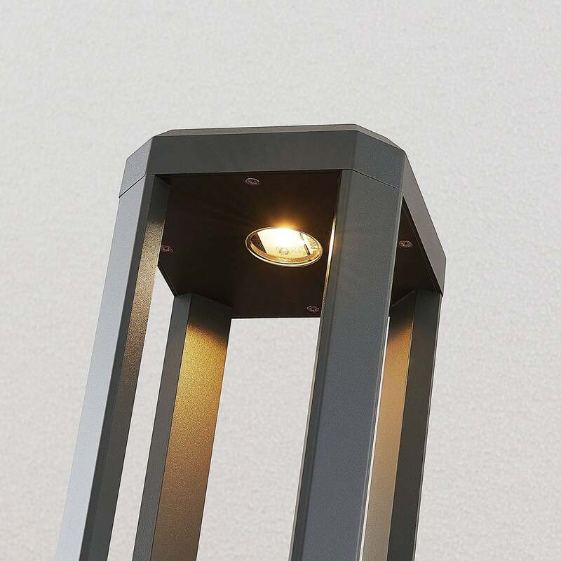 Lucande Wegeleuchte Gartenleuchte Fery LED Pollerleuchte anthrazit 80cm IP65 - 4251096556933