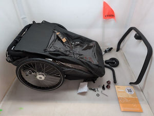 B-Ware Croozer Fahrradanhänger Yuuna Moonlight Black Zweisitzer Premium Sitz 3-Rad 40kg