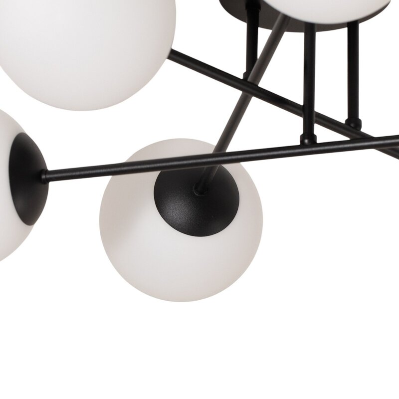 Euluna Deckenleuchte Glassy schwarz/opal Deckenlampe Lampe Licht Leuchte Spot497 - 4251911783575