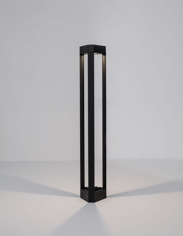 Nova Luce Wegeleuchte Wegelampe LED PAX Schwarz Warmweiss Außenbeleuchtung 80cm - 5212017424426