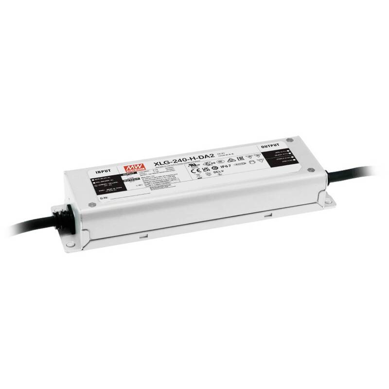 MEAN WELL Trafo Netzteil LED-Treiber dimmbar IP67 240 W Schutzklasse I - 4021087091176