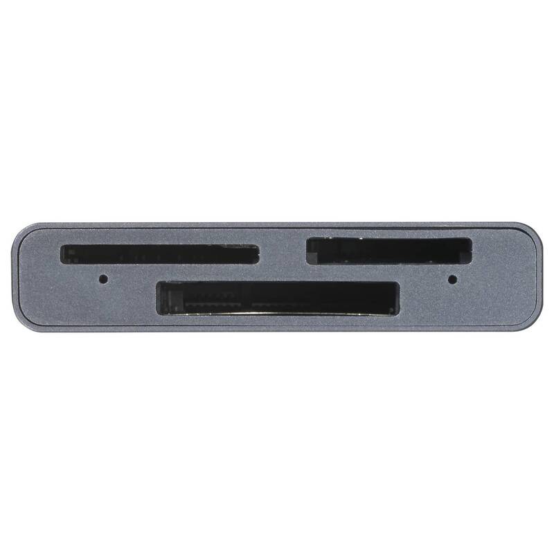 RENKFORCE RF-CR-700 3 IN 1 CF Speicherkartenleser Kartenlesegerät USB-C Grau - 4064161343013