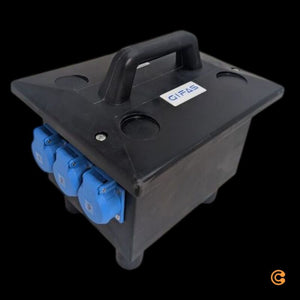 B-Ware Gifas Electric CEE Stromverteiler Vollgummi 6206-25.00316G IP54 6 Steckdosen