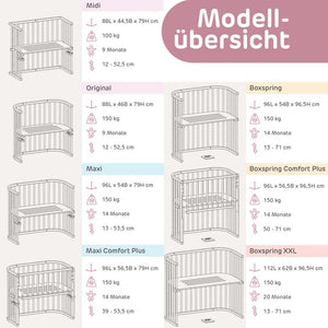 B-Ware Babybay Beistellbett Kinderbett XXL Bett Baby Beistellbettchen SIEHE TEXT/FOTO