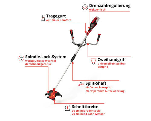 Einhell Akku Rasentrimmer AGILLO 18/200 ohne Akku und Ladegerät Gartenpflege - 4006825651300