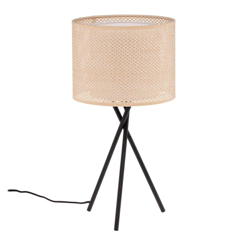 Lindby Tischleuchte Soula Tischlampe Tischlicht Ø 26 cm beige Kunststoff  E27 - 4251911765533