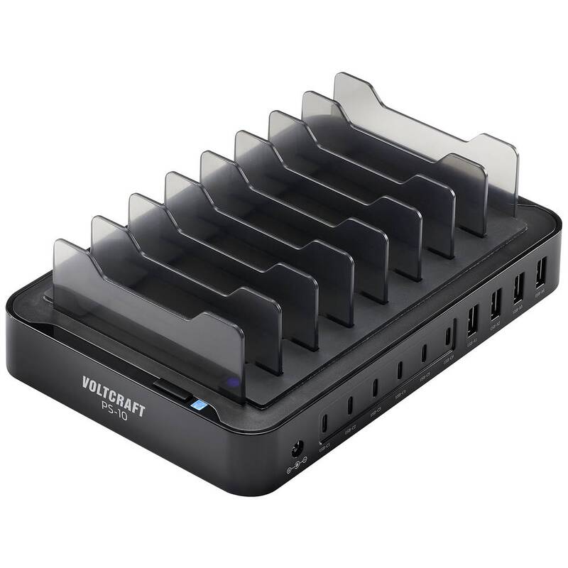 VOLTCRAFT USB-A USB-C Smart USB Power Station Tischladestation Ladestation - 4064161293714