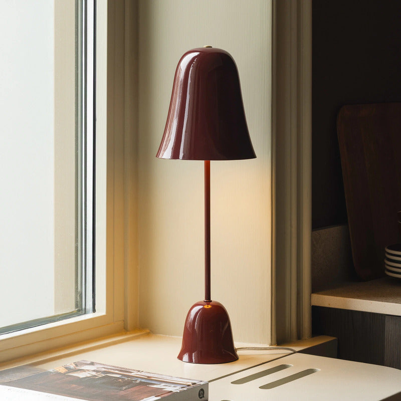 Globen Lighting Tischlampe Blåklockan LED Lampe Leuchte weinrot Höhe 56cm - 7319432100350