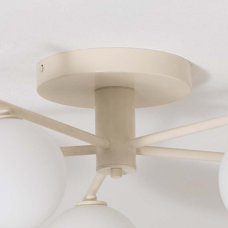 Jupiter Deckenleuchte Lampe Prato LED Hängelampe dimmbar sand 5-flammig Ø66cm - 5905962020781