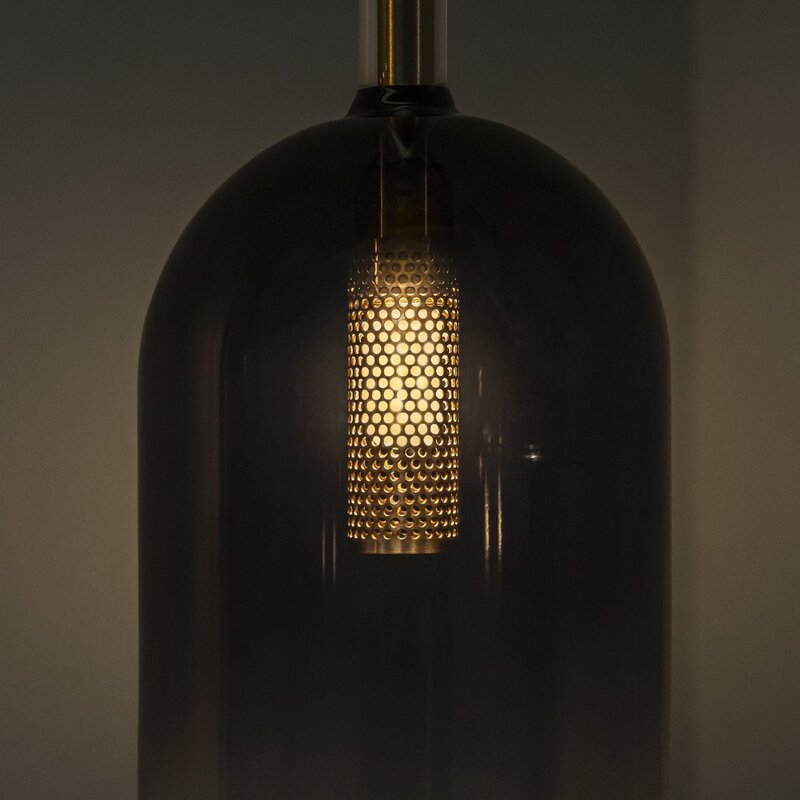 Ideal Lux Hängeleuchte Pendelleuchte Empire Glas klar rauchgrau Beleuchtung - 8021696309804