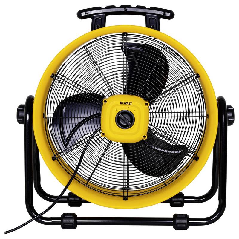 DEWALT Bodenventilator 110 W 688 mm Gelb 3 Schaltstufen 560 l/s 63 dBA - 6921183000905