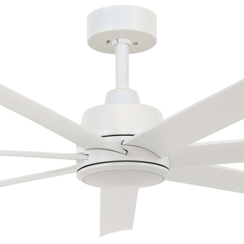Beacon Deckenventilator Atlanta weiß 142cm leise GX53 LED dimmbar Fernbedienung - 9333509216957