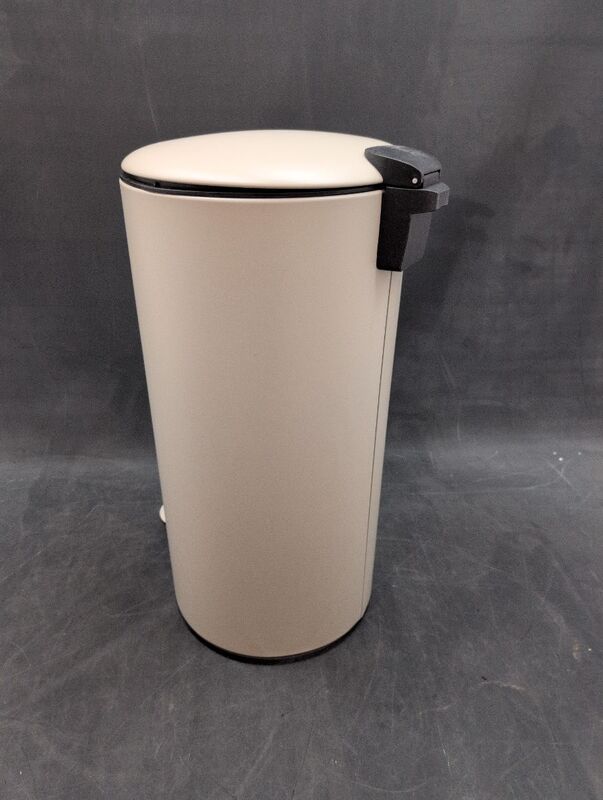 hjh OFFICE Mülleimer 30L Treteimer Softclose CLEAN Step 2 Metall Beige - 4064323107378